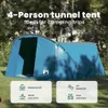 Tenda a tunnel vidaXL per 4 persone con tetto, blu e Anteprima dell’immagine prodotto 4