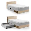 Jugendzimmer Komplett-Set in Grau mit Eiche, mit Bett Produktbild-Vorschau 8