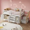 Sweiko Lit surélevé pour enfants, lit d'enfant, lit simple, Voir les images du produit 3