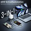 2026 NEW 65W GaN 3-Port USB C Ladegerät mit Einziehbarem Produktbild-Vorschau 3