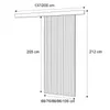 Schiebetür ERCADO, Dunkel Eiche, Breite 106cm Produktbild-Vorschau 4