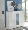 Highboard >Ella< in Weiß - 120x112x42cm (BxHxT) Voir les images du produit 1
