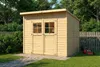 Alpholz Gerätehaus Alster 251x254cm Naturbelassen mit 19mm Produktbild-Vorschau 6