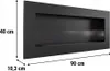 Wandkamin Bioethanol DELTA2 SLIM mit Verglasung set Produktbild-Vorschau 8