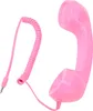 A pink retro telephone handset with a coiled cord and a 3.5mm jack connector is shown against a white background. Náhľad obrázku produktu