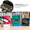 Geldkassette mit einem Euro-Münzzählbrett von HMF mit 25 cm Breite in Schwarz Anteprima dell’immagine prodotto