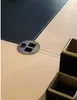 Moderner Eckschreibtisch aus MDF und Edelstahl in Grau Produktbild-Vorschau 1