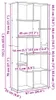vidaXL Raumteiler-Bücherregal Sonoma-Eiche 67x25x161,5cm Produktbild-Vorschau 8