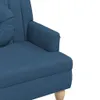 vidaXL Lavica s vankúšom modrá 113x64,5x75,5 cm látka Náhľad obrázku produktu 6