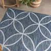 Volero - Geometryczny dywan zewnętrzny – Faro Ripple Blue - Podgląd zdjęcia produktu 7