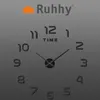 A 3D wall clock with numbers and hands, with a brand logo at the top. Náhled obrázku produktu