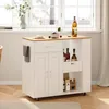 UnboxG Isola mobile da cucina con piano di lavoro in rovere Anteprima dell’immagine prodotto 1
