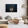 Poster - Poster ohne Rahmen - Wolf Dunkel Grafik - 100x70 Produktbild-Vorschau 6