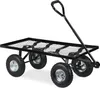 Schwarzer Stahl-Transportwagen 200kg 345x51x96cm Produktbild-Vorschau 2