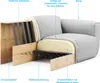 home24 3-Sitzer Ecksofa mit Longchair Produktbild-Vorschau 6