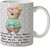 Mr. & Mrs. Panda Tasse Sekretärin Chef - Grau Pastell - Produktbild-Vorschau 1