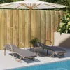 The Living Store Sonnenliege mit Auflage Beige 60x199x42 cm Produktbild-Vorschau 4