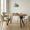 Kulatý rozkládací jídelní stůl, PERO, loftový styl, Náhled obrázku produktu 7