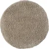 A round, beige shaggy rug is shown from a top-down perspective against a white background. Náhľad obrázku produktu