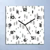 Wanduhr Echt-Glas-Küchenuhr Hirsch Wald Minimalistisch Produktbild-Vorschau 1
