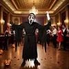 Halloween kostuum, schreeuwende zeemansgrim, horror, zwart, Productafbeelding-voorbeeld 5