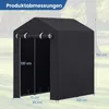 COSTWAY tuinhuis, garage-tent met oprolbare deur met rits, Productafbeelding-voorbeeld 3