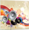 Bilder auf glas - Musik abstrakt Komposition Dekoration - Produktbild-Vorschau 1