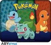 Three Pokemon characters (Squirtle, Bulbasaur, and Charmander) are depicted in a colorful, stylized background with the Pokemon logo. Produktbild-Vorschau