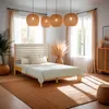 Homestyle4u Holzbett 140x200 cm|mit Lattenrost |Doppelbett Produktbild-Vorschau 2
