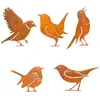 5er-Set rostige Vogel-Deko, Outdoor-Wandvögel, Garten- und Produktbild-Vorschau 1