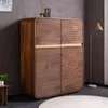 riess-ambiente Highboard MONZA 100cm braun gold massives Produktbild-Vorschau 1