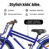 vidaXL Vélo enfant 20 pouces pour 6-11 ans bleu foncé Voir les images du produit 3