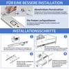 YALION® 10 Paar Schubladenschienen Vollauszug 350 mm Produktbild-Vorschau 5