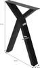 ML-Design 2 stolové nohy, š50xv72 cm, podnože ve tvaru X, Náhled obrázku produktu 6