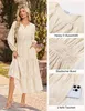 Kate Kasin: Vestido largo de manga larga, corte en línea A, Vista previa de la imagen del producto 4