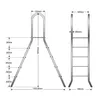 Aufstellleiter CLASSIC 120 | 2 x 4 stufen Produktbild-Vorschau 3