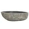 vidaXL Lavabo in pietra di fiume ovale 45-53 cm - Lavabo da Anteprima dell’immagine prodotto 4