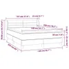 vidaXL Postel Boxspring s matrací Light Grey 140x200 cm Náhled obrázku produktu 6