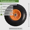 2x Sackkarrenrad Vollgummi 260x85 mm 3.00-4 60mm Nabenlänge Produktbild-Vorschau 3