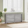 vidaXL Obloženie radiátora Grey Sonoma 175x20x82 cm Náhľad obrázku produktu 2