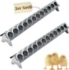 2er Set Futterspender Hühner 50 cm Futterrinne Futtertrog Produktbild-Vorschau 1