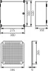 Schaltschrank mit Schloss UNI-0/T Verteilerkasten IP65 Produktbild-Vorschau 3