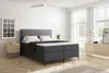 VELAR Boxspringbett mit bettkasten "TEDDY", 160 cm, Grau Produktbild-Vorschau 1