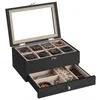 SONGMICS Box na hodinky, 8 přihrádek, z masivního dřeva, Náhled obrázku produktu 5