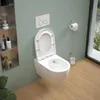 Soho Whirlflush Hänge Wand WC Spülrandlos Toilette Weiß Produktbild-Vorschau 5