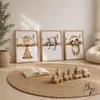 3-teilige Poster Set, A4 & A3, Safaritiere, Wanddekoration Produktbild-Vorschau 5