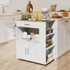 Wózek kuchenny COSTWAY na kółkach, wózek do serwowania z Podgląd zdjęcia produktu 2