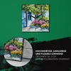Coloray Uhr auf Leinwand 30x30 cm Wand Uhr Dekoration Produktbild-Vorschau 5