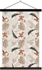 MuchoWow® Textilposter Sommer - Blätter - Pastell 120x180 Produktbild-Vorschau 1