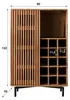 FURNLUX Weinschrankschieber Akazie Und Schwarz 80cm / Produktbild-Vorschau 5